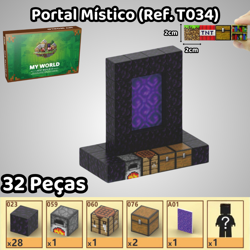 Blocos Magnéticos Minecraft - Vários Modelos