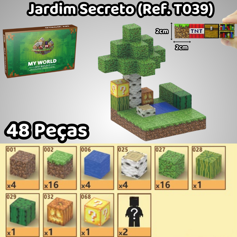 Blocos Magnéticos Minecraft - Vários Modelos