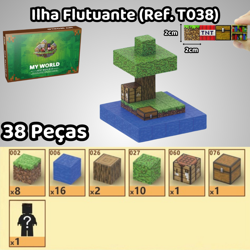 Blocos Magnéticos Minecraft - Vários Modelos