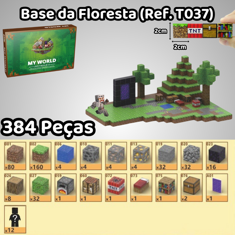 Blocos Magnéticos Minecraft - Vários Modelos